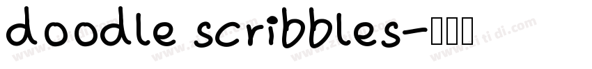 doodle scribbles字体转换